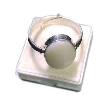 White Opal Stone Ring